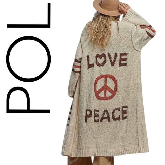 POL Jackets & Blazers - 597:  POL NEW CARDIGAN POWDER CREAM (C)